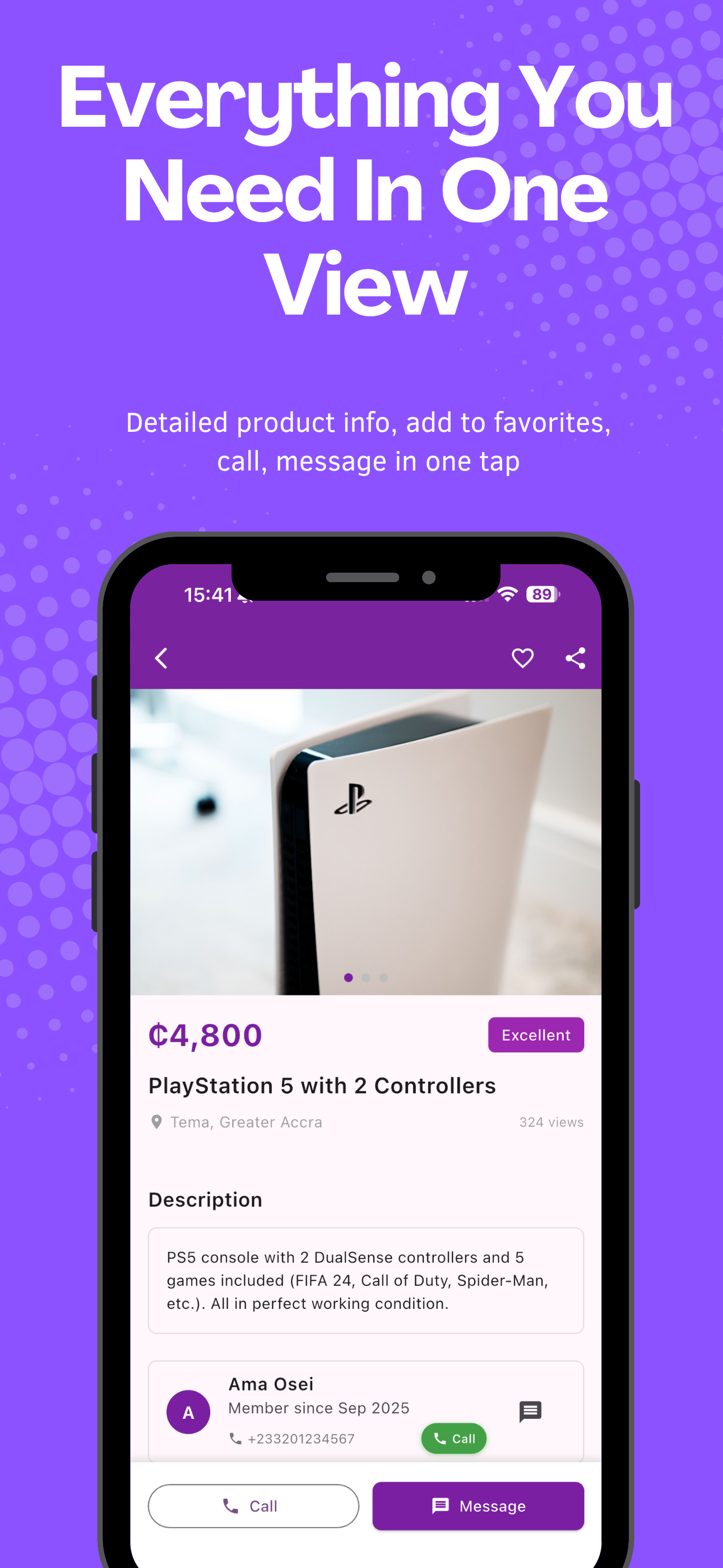 TradeZone mobile screen 2