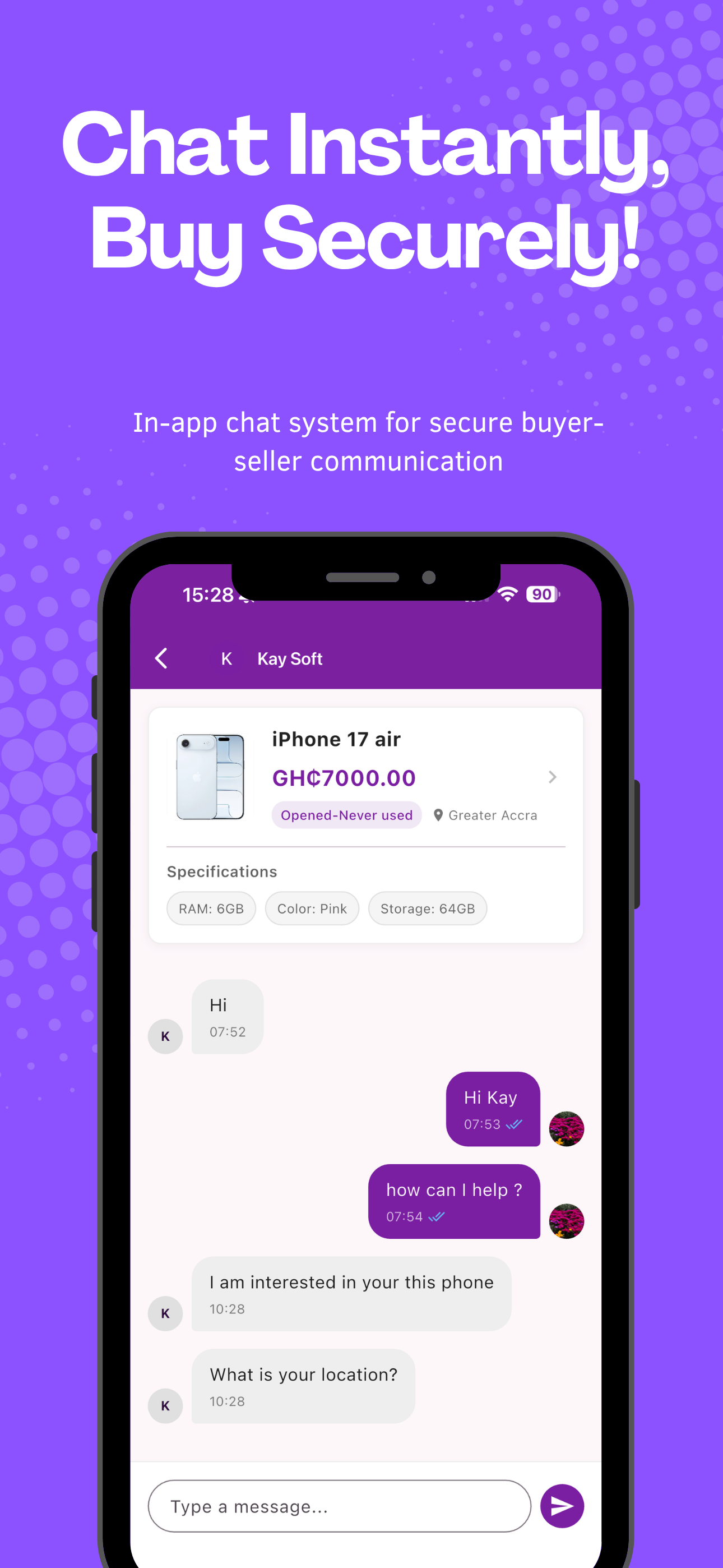 TradeZone mobile screen 3