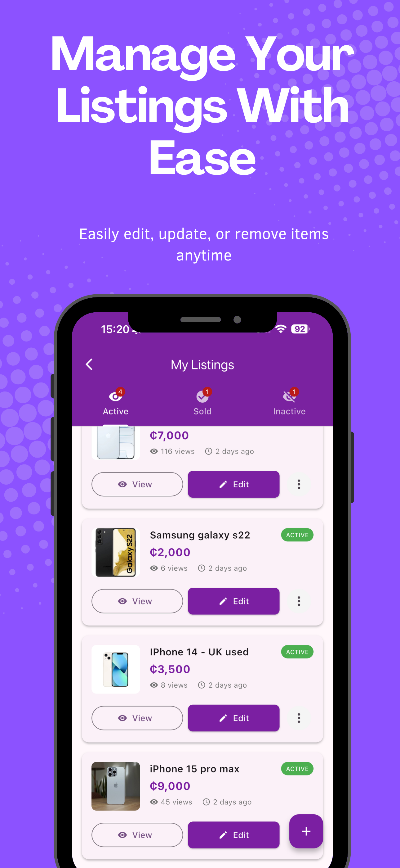 TradeZone mobile screen 7