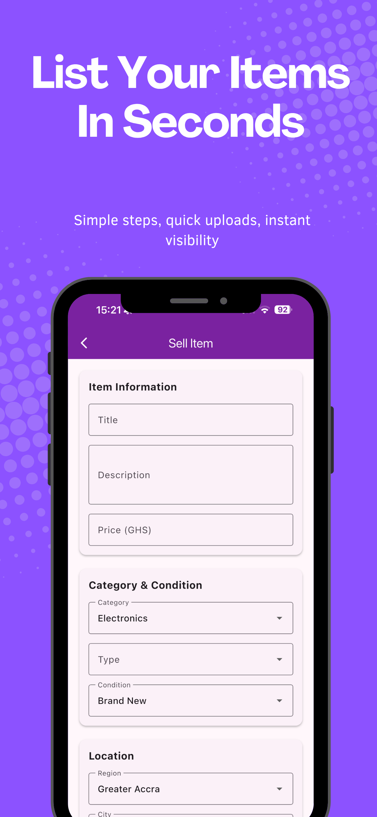 TradeZone mobile screen 10